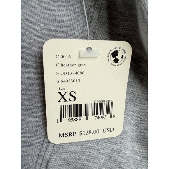 NWT Free People Gray Slouchy Crew Neck Sweater| Coastal Grandmother Quiet Luxury - Picture 14 of 16